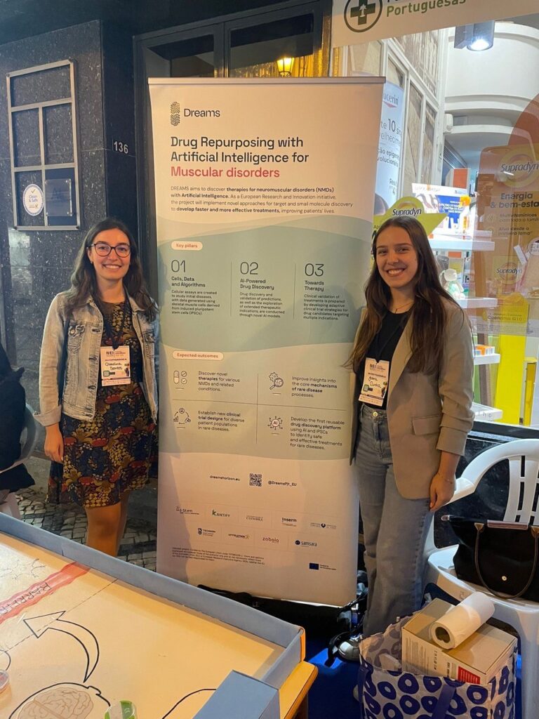 The DREAMS project was prominently featured at the Advanced Therapies Group stand, part of the Center for Neuroscience and Cell Biology at the University of Coimbra, during ERN 2024.